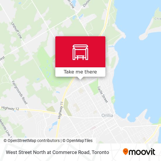 West Street North at Commerce Road map