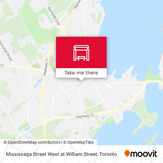 Mississaga Street West at William Street plan