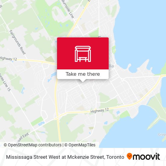 Mississaga Street West at Mckenzie Street map