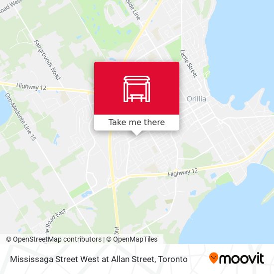 Mississaga Street West at Allan Street plan