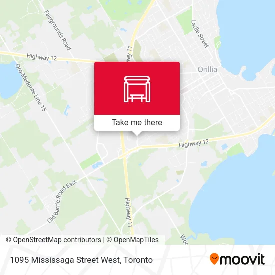 1095 Mississaga Street West map