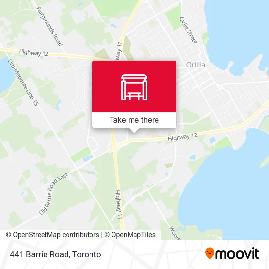 441 Barrie Road map