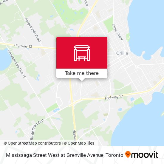 Mississaga Street West at Grenville Avenue map