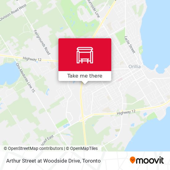 Arthur Street at Woodside Drive map