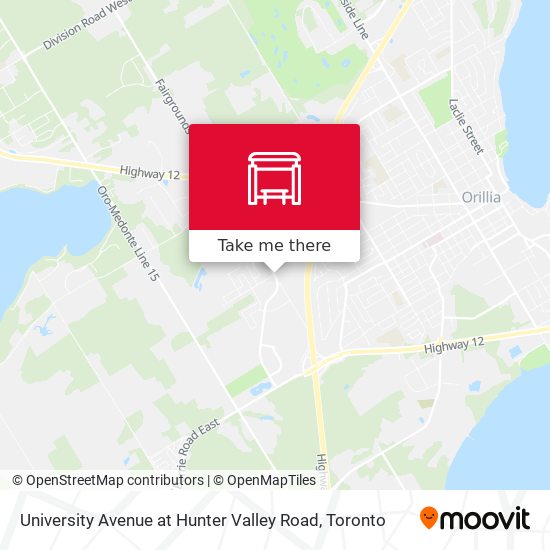 University Avenue at Hunter Valley Road map