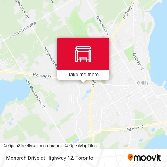 Monarch Drive at Highway 12 map