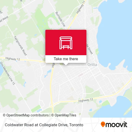 Coldwater Road at Collegiate Drive map