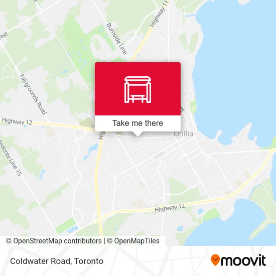 Coldwater Road map