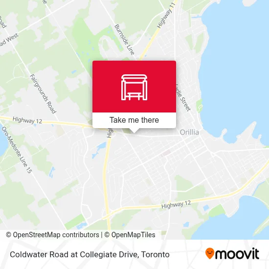 Coldwater Road at Collegiate Drive map