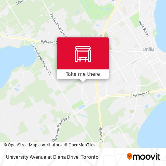 University Avenue at Diana Drive plan