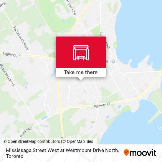 Mississaga Street West at Westmount Drive North map