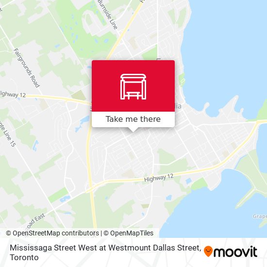 Mississaga Street West at Westmount Dallas Street map