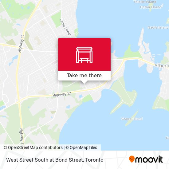 West Street South at Bond Street plan