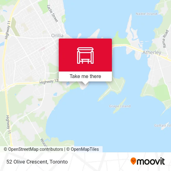 52 Olive Crescent map
