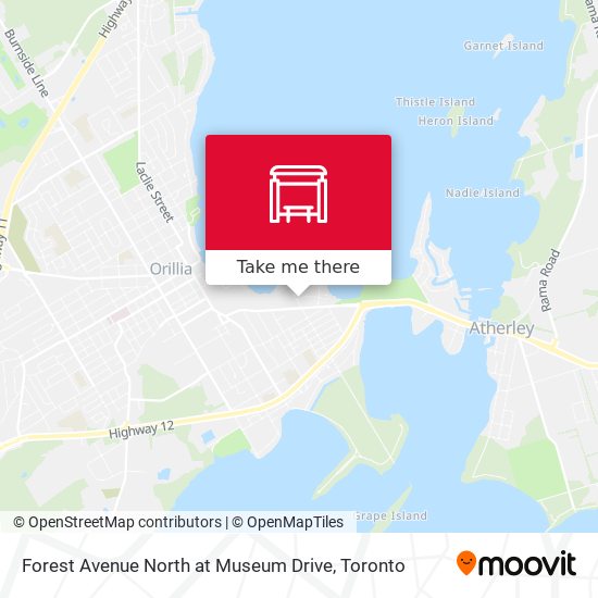 Forest Avenue North at Museum Drive map
