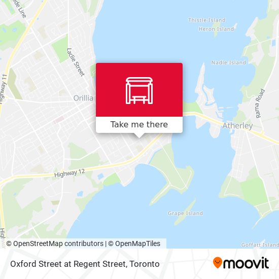 Oxford Street at Regent Street map