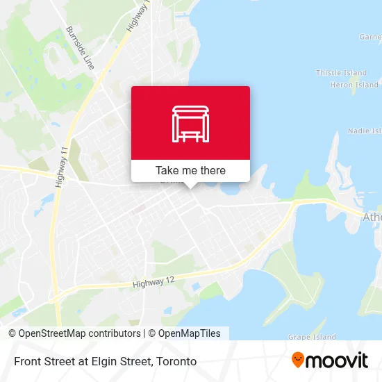 Front Street at Elgin Street map