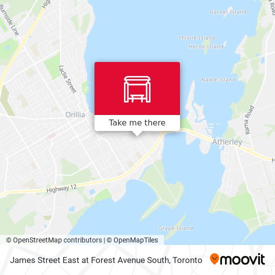James Street East at Forest Avenue South map