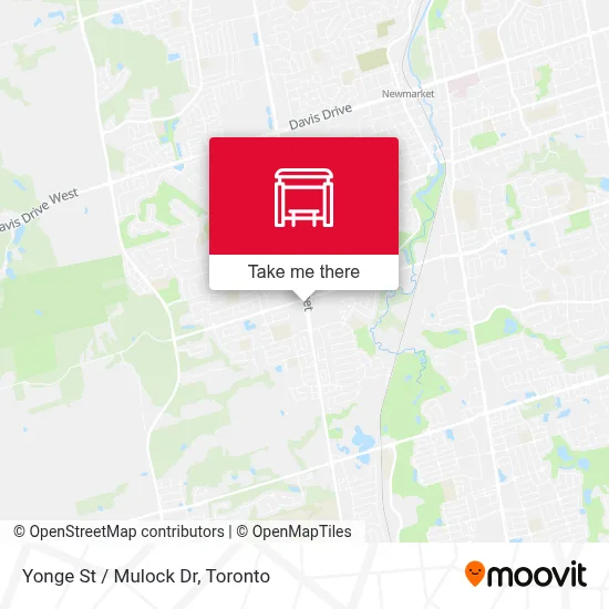 Yonge St / Mulock Dr map