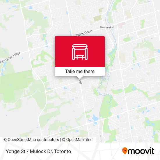 Yonge St / Mulock Dr map