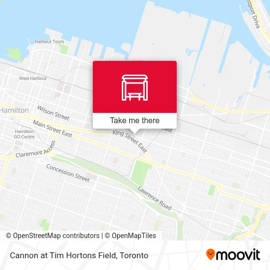 Cannon at Tim Hortons Field map