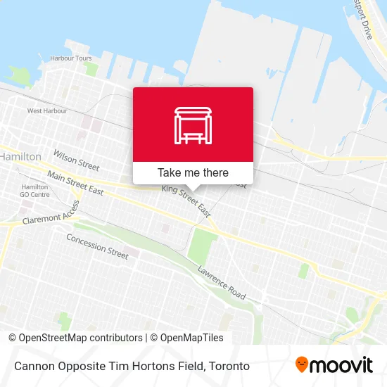 Cannon Opposite Tim Hortons Field map