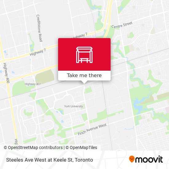 Steeles Ave West at Keele St plan