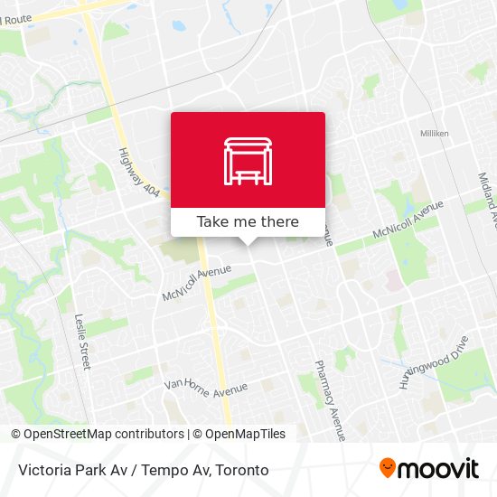 Victoria Park Av / Tempo Av map
