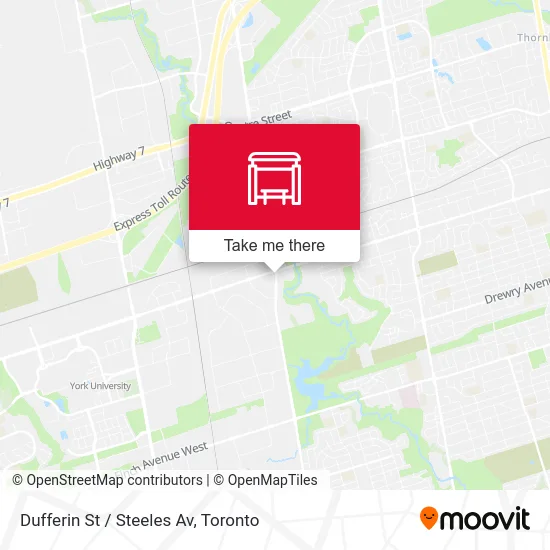 Dufferin St / Steeles Av map