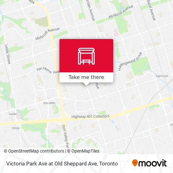 Victoria Park Ave at Old Sheppard Ave map