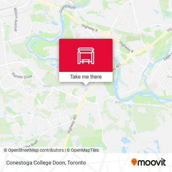 Conestoga College Doon map