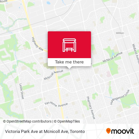Victoria Park Ave at Mcnicoll Ave map