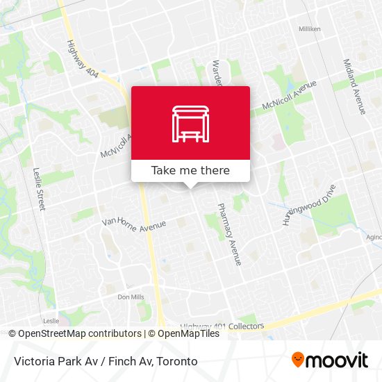 Victoria Park Av / Finch Av map