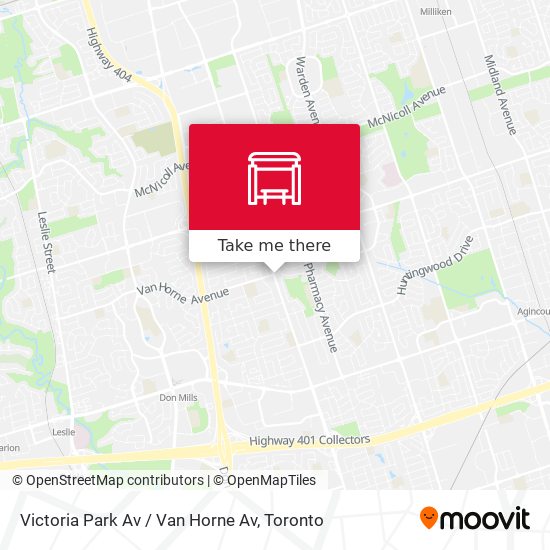 Victoria Park Av / Van Horne Av map