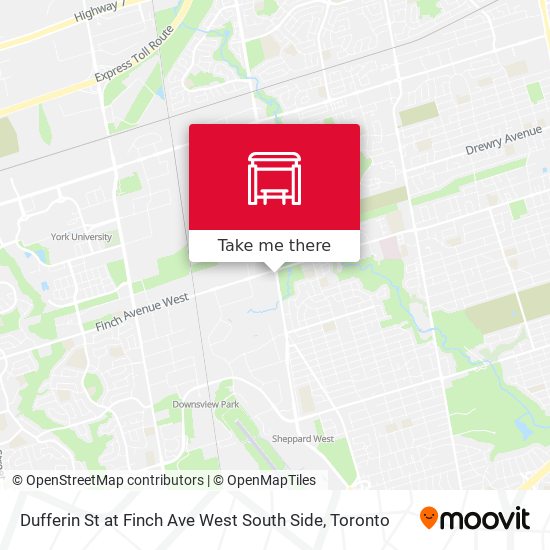 Dufferin St at Finch Ave West South Side plan