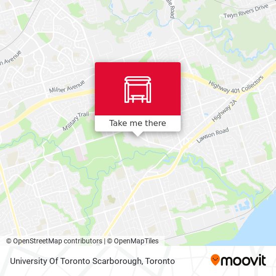 University Of Toronto Scarborough map