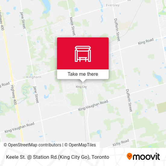 Keele St. @ Station Rd.(King City Go) map