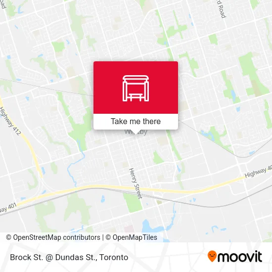 Brock St. @ Dundas St. map