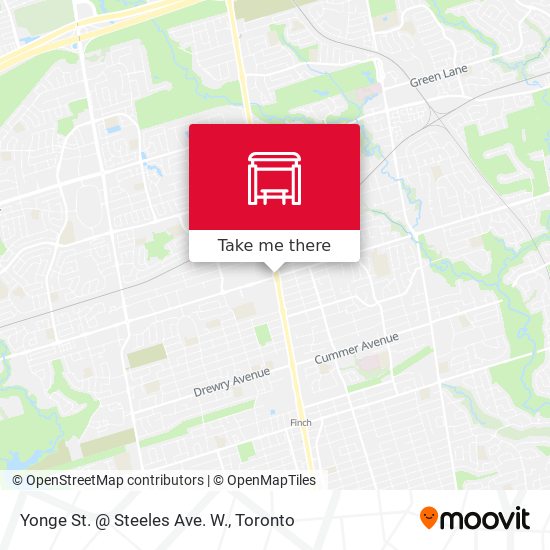 Yonge St. @ Steeles Ave. W. map