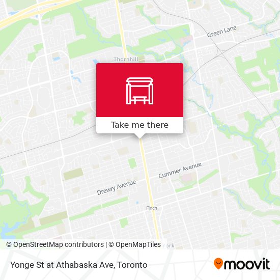 Yonge St at Athabaska Ave map