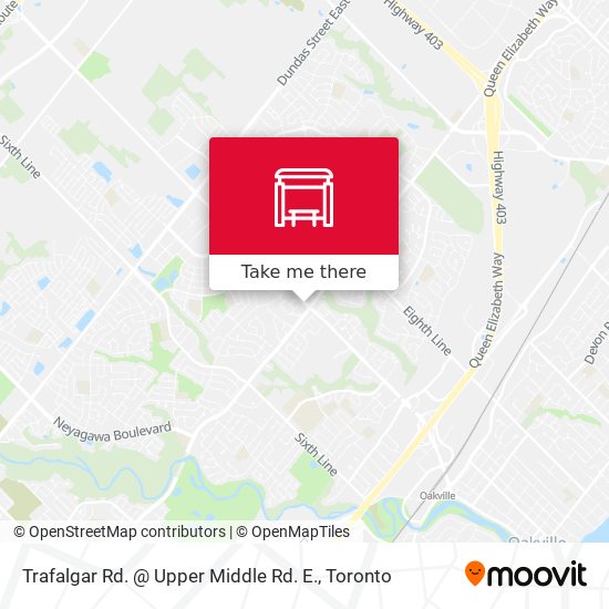 Trafalgar Rd. @ Upper Middle Rd. E. map