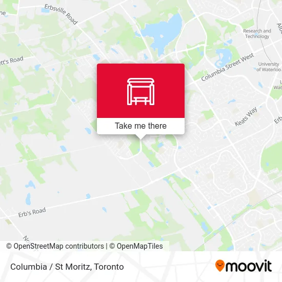 Columbia / St Moritz map