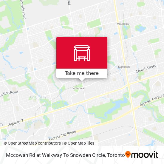 Mccowan Rd at Walkway To Snowden Circle map