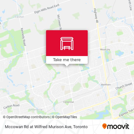 Mccowan Rd at Wilfred Murison Ave map