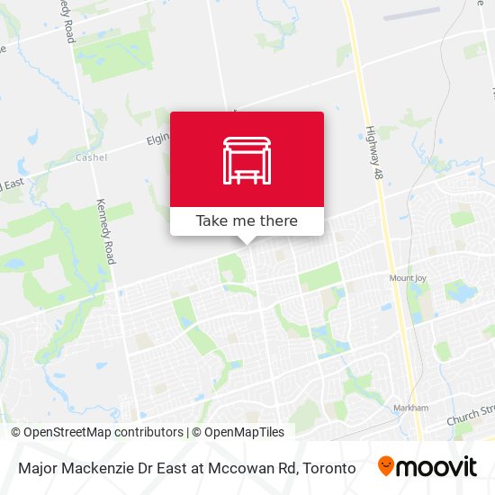 Major Mackenzie Dr East at Mccowan Rd plan