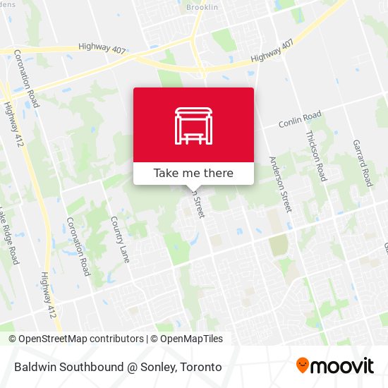 Baldwin Southbound @ Sonley map