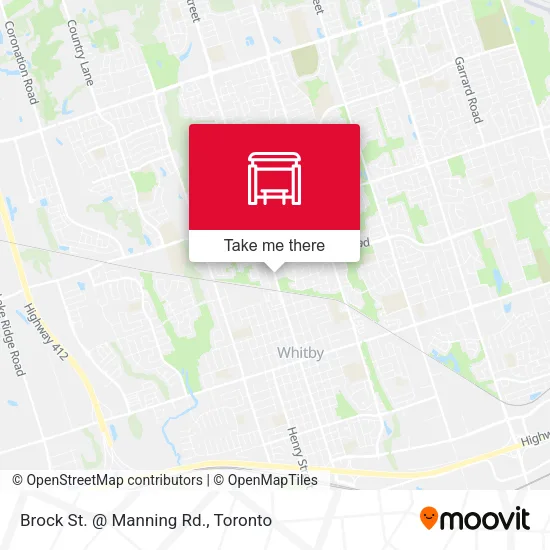 Brock St. @ Manning Rd. map