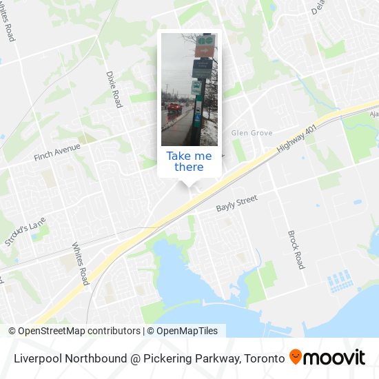Liverpool Northbound @ Pickering Parkway map