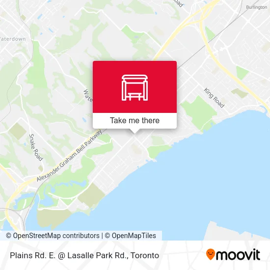Plains Rd. E. @ Lasalle Park Rd. map