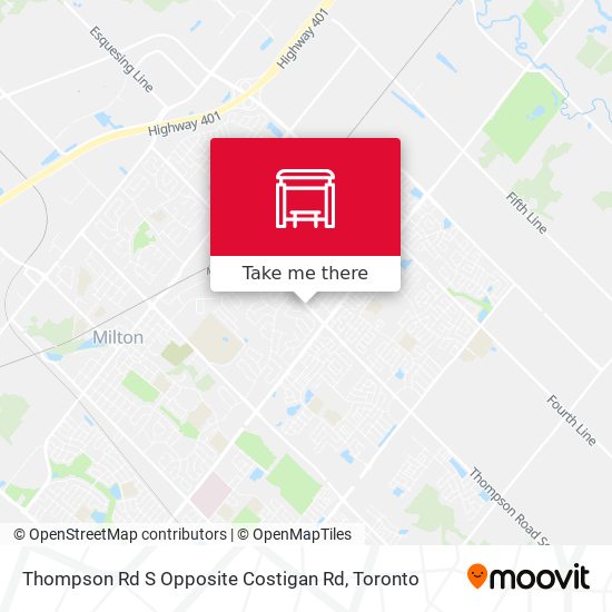 Thompson Rd S Opposite Costigan Rd map